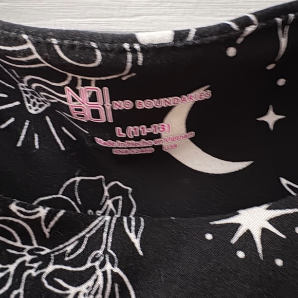 No Boundaries Short Sleeve Side Ruched Celestial Dress - Picture 2 of 2